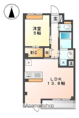 クレシア(1LDK/2階)の間取り写真