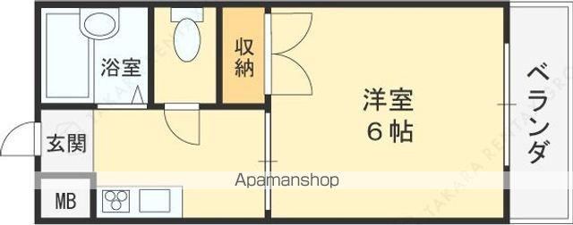 吉田コーポ(1K/2階)の間取り写真