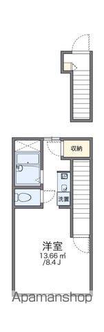 レオパレスVOYAGE(1K/2階)の間取り写真