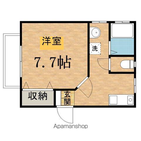 第9スザキハイツ(1K/1階)の間取り写真