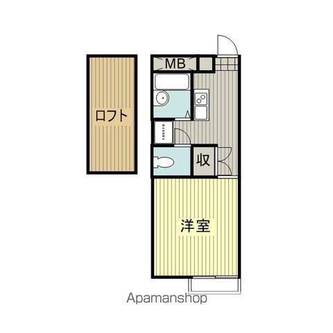 レオパレスノースランド(1K/1階)の間取り写真
