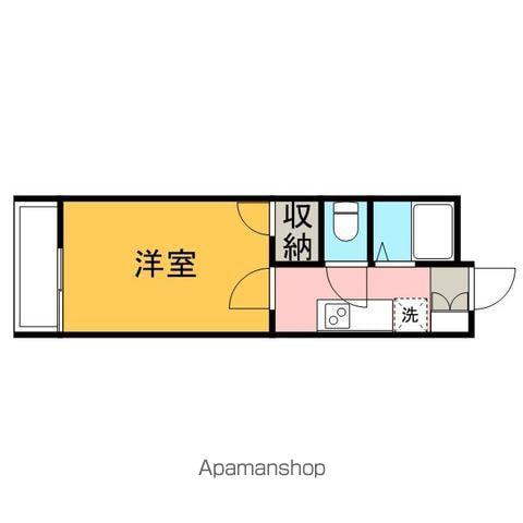 レオパレステルメ(1K/3階)の間取り写真