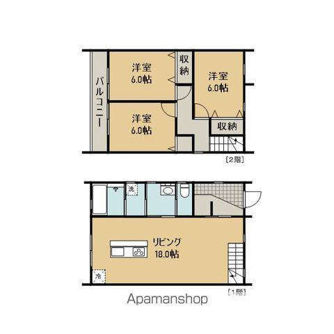 東北本線 岩手飯岡駅 徒歩37分 2階建 築6年(3LDK)の間取り写真