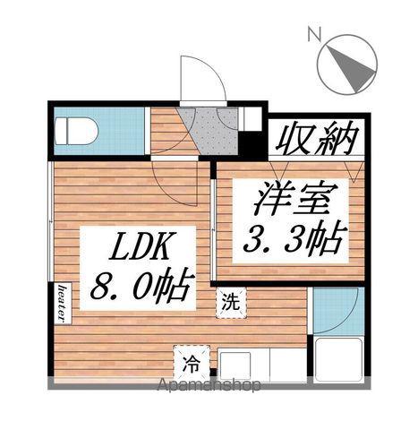 エルサーニ白石(1LDK/3階)の間取り写真
