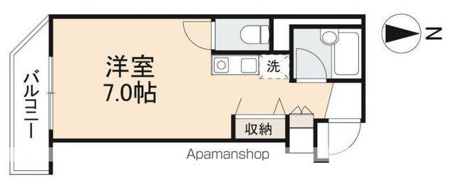 グリンピア番町(ワンルーム/1階)の間取り写真