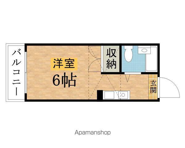 コーポエクセル(ワンルーム/1階)の間取り写真