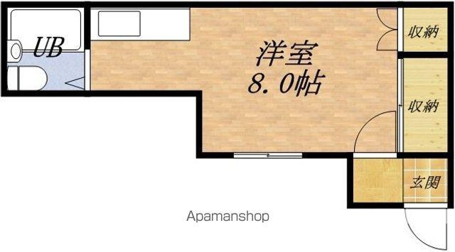 ひまわりハイツ(ワンルーム/2階)の間取り写真