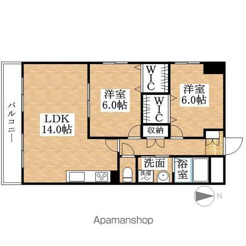 マノワール(2LDK/1階)の間取り写真