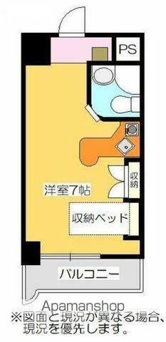 ラ・パルフェ・ド・コリドール(ワンルーム/5階)の間取り写真