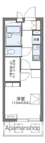 レオパレスARCADIA A(1K/3階)の間取り写真
