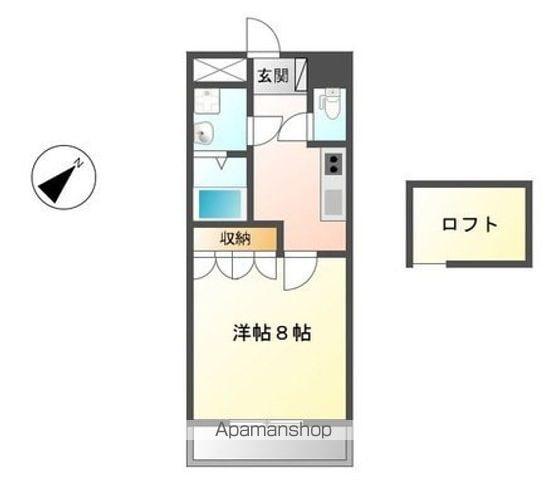 オルガ21(1K/2階)の間取り写真