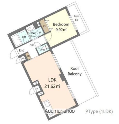 ALIVIS新江古田(1LDK/3階)の間取り写真