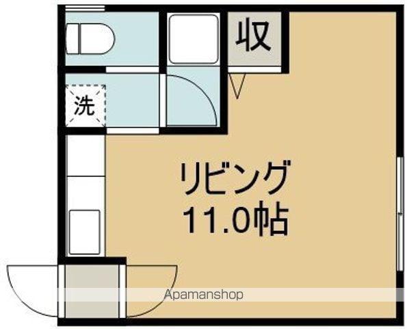 ガーデンハイツ万代(ワンルーム/2階)の間取り写真