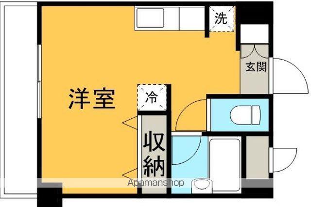 栄和ビル(ワンルーム/2階)の間取り写真