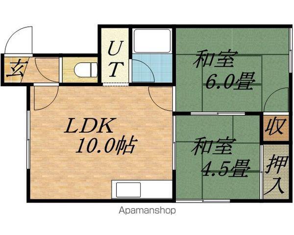 HISAME(2LDK/2階)の間取り写真