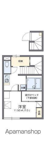 レオパレスルーチェ(1K/2階)の間取り写真