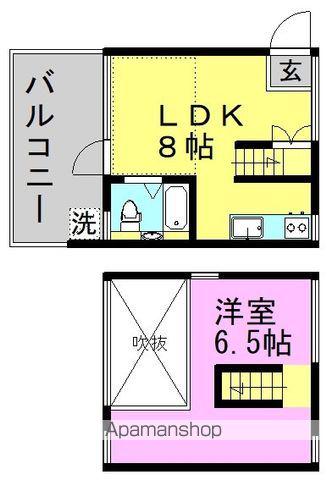 グレスト高円寺(1LDK/2階)の間取り写真