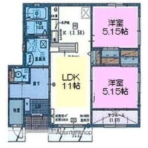 マーブルピース(2LDK)の間取り写真