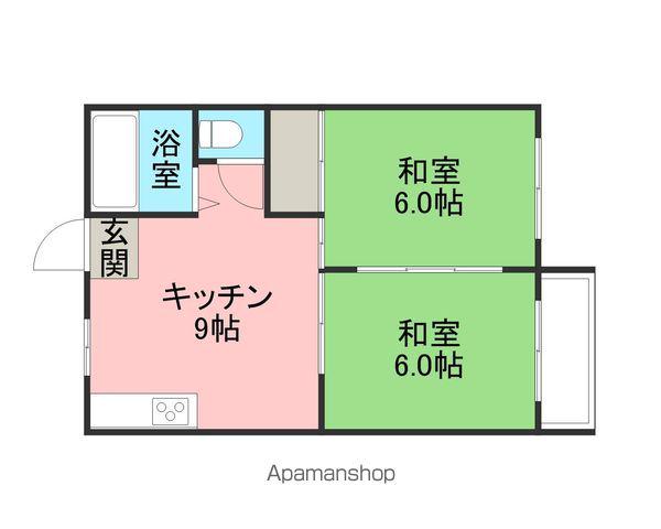 ファミールTSUJI(2DK/2階)の間取り写真