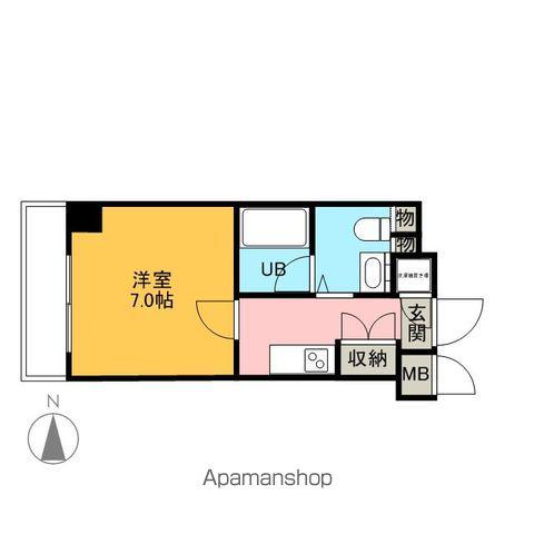 メインステージ錦糸町駅前2(1K/8階)の間取り写真