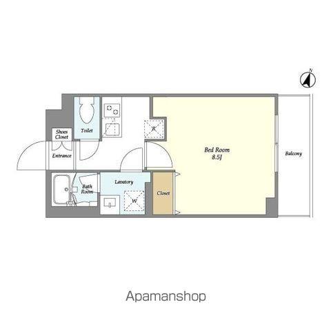 テラスミーレ文京弥生(1K/1階)の間取り写真