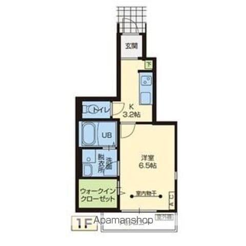 GRIT・NEO A棟(1K/1階)の間取り写真