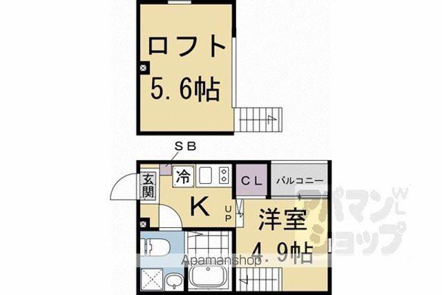 ハーモニーテラス豊後橋町A(ワンルーム/1階)の間取り写真