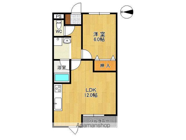 フローレンス1(1LDK/3階)の間取り写真