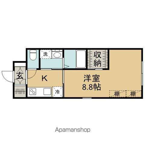 ファーストクラス古町13番町(1K/1階)の間取り写真