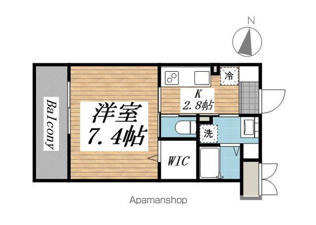 クリオ ラモード学芸大学Ⅱ(1K/1階)の間取り写真