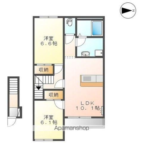 フィールドルミナスⅡ(2LDK/2階)の間取り写真