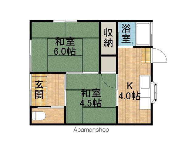 東海道本線 磐田駅 徒歩11分 1階建 築44年(2K)の間取り写真
