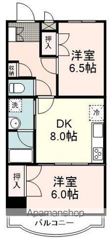 エトワールパレスⅡ(2DK/4階)の間取り写真