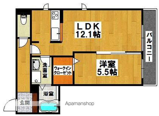 ネオ香ヶ丘(1LDK/2階)の間取り写真