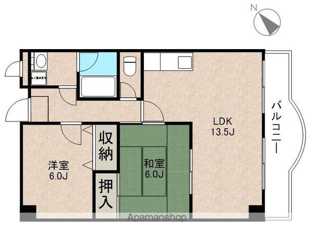 東洋マンション(2LDK/2階)の間取り写真