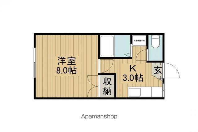 サンコーポおくの(1K/1階)の間取り写真