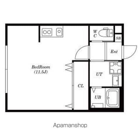 ファーバル常滑Ⅱ(ワンルーム/1階)の間取り写真
