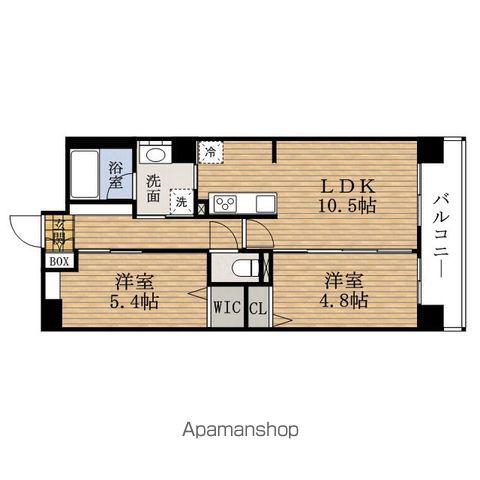 ルセルUEMACHIDAI(2LDK/6階)の間取り写真