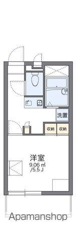 レオパレスブルーフォート(1K/1階)の間取り写真