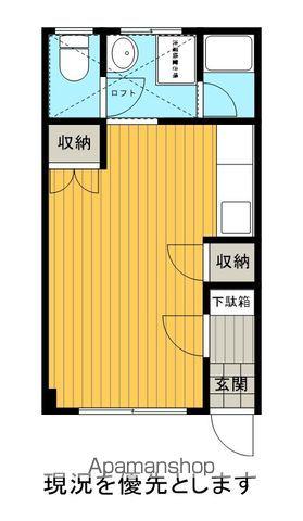 コーポラス外濠(ワンルーム/1階)の間取り写真
