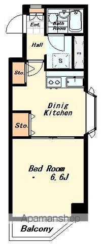 ルネッサンス代々木85Y(1K/4階)の間取り写真