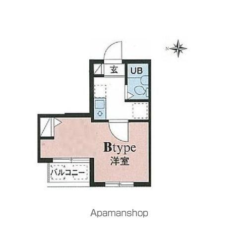 プレール明大前(1K/2階)の間取り写真