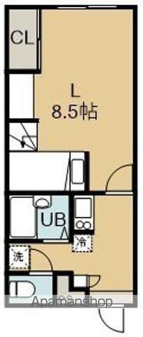 CRECIAⅥ(1K/2階)の間取り写真