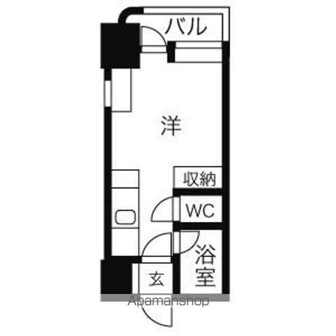 アンセリジェ壱番館(1K/9階)の間取り写真