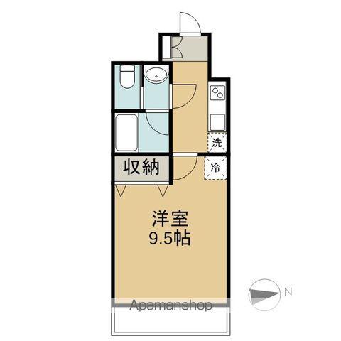 センターヒルズ中ノ橋(1K/3階)の間取り写真