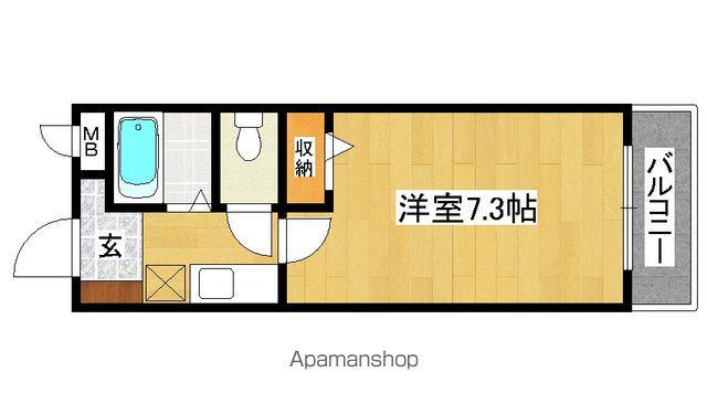 コンフォール(1K/2階)の間取り写真