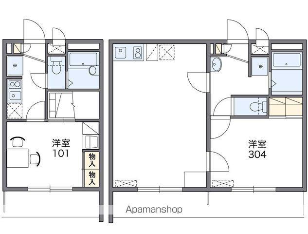 レオパレスYOSHINO(1K/2階)の間取り写真