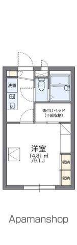レオパレスフレアⅡ(1K/1階)の間取り写真