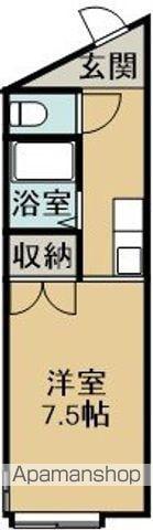 メゾンセピア(1K/1階)の間取り写真