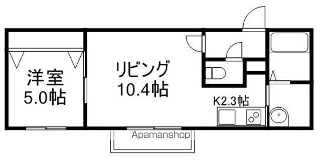 クラリス東札幌Ⅱ(1LDK/4階)の間取り写真